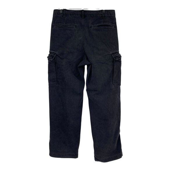 Uniqlo Mens Size S 27-30 Waist Denim Cargo Pants Dark Gray - Picture 2 of 14